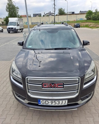 GMC Acadia cena 50000 przebieg: 107200, rok produkcji 2013 z Gdańsk małe 529